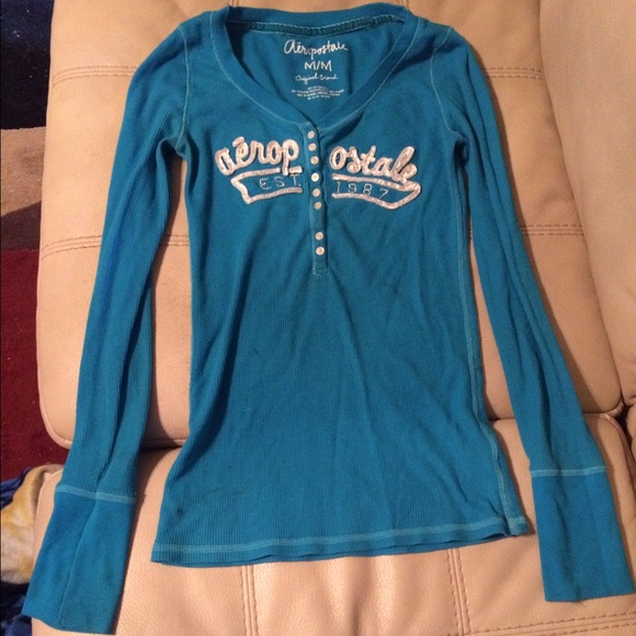 Blue Aeropostale long sleeve shirt