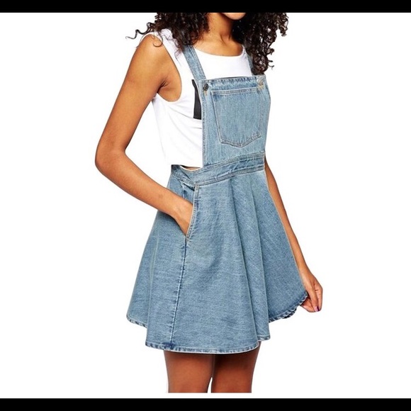 Never Been Worn Jean Overall Dress