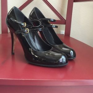Miu Miu Leather Mary Jane Shoes