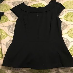 Black house white market peplum black too sz 10