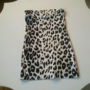 Leopard print tub dress