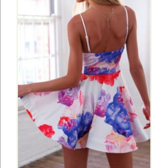 Floarl deep v dress - Picture 3 of 3