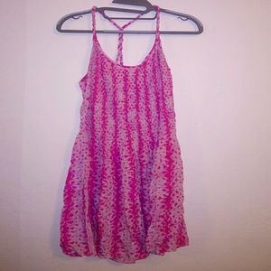 Silk twist strap dress