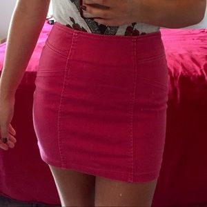 Pacsun Pink Denim Skirt
