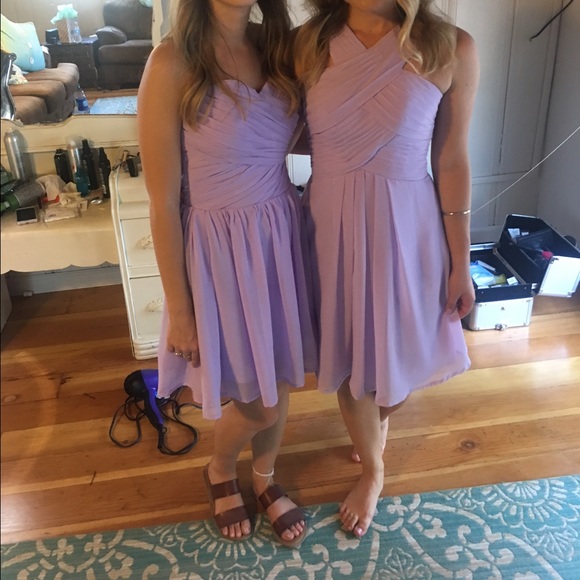 Selling the dress on the right! Crossed neck