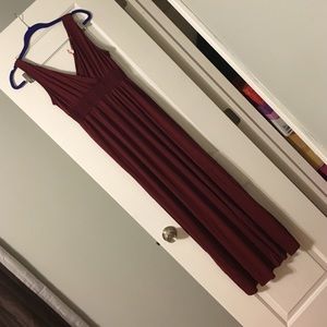 NWT Maroon maxi dress sz large