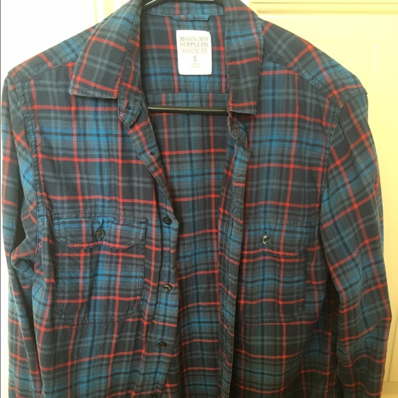 Mossimo Red and Blue Flannel- S