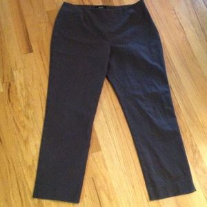 Dark Gray medium weight zipper pant w/7% spandex