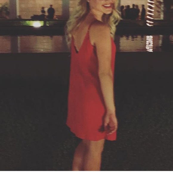 Little red dress! Worn once! $15