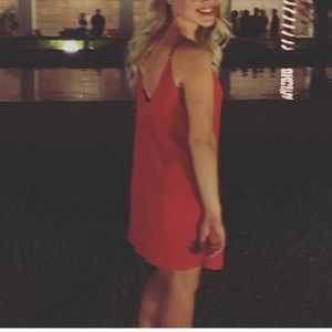 Little red dress! Worn once! $15