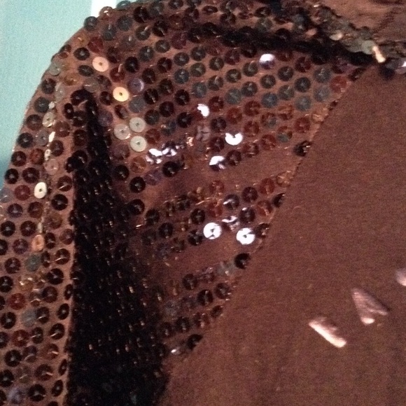 Sequin baseball jersey black on black - Picture 2 of 4