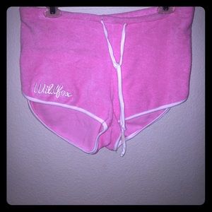 Wildfox pink shorts