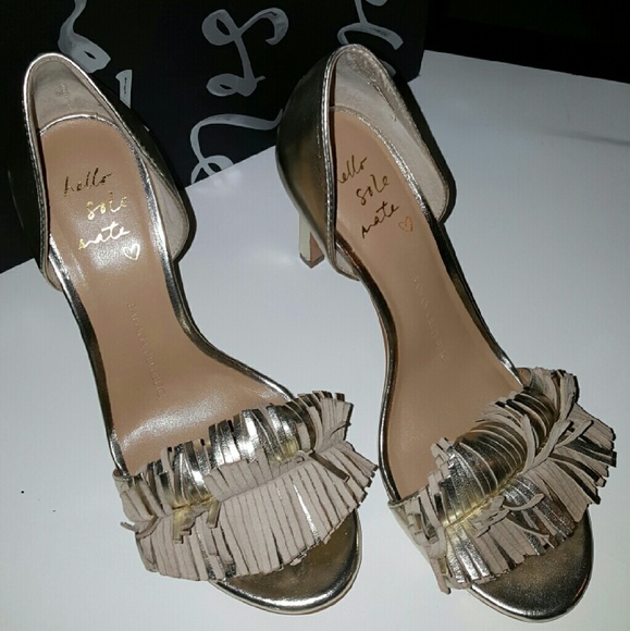 Gold Banana Republic sandals