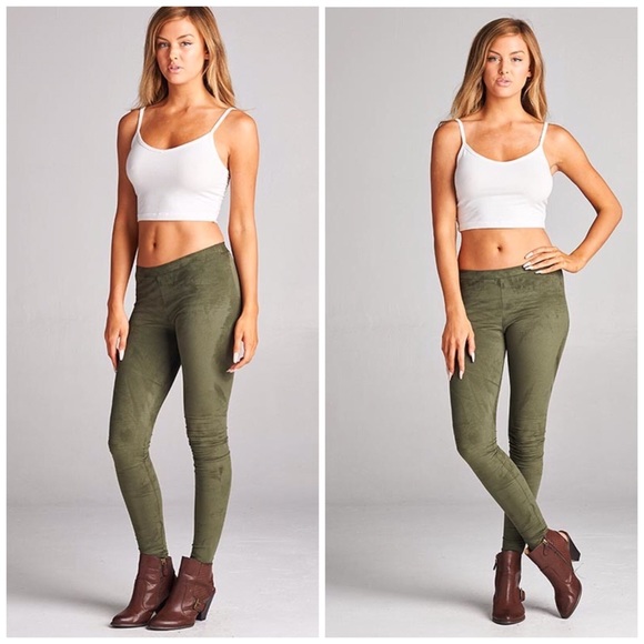 Faux Suede Leggings - Picture 2 of 3