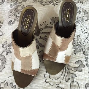 Coach Patchwork Clogs Great Condition 8M!