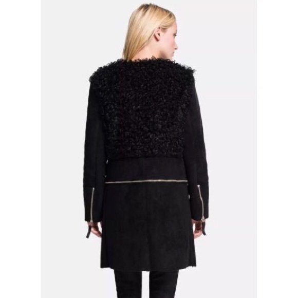 π²Buy 1 Get 1 Freeπ² Black Faux Shearling Coat - Picture 2 of 4