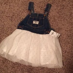 Osh Kosh Jean tulle skirt overall