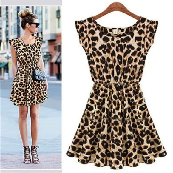 Leopard print dress