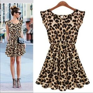 Leopard print dress