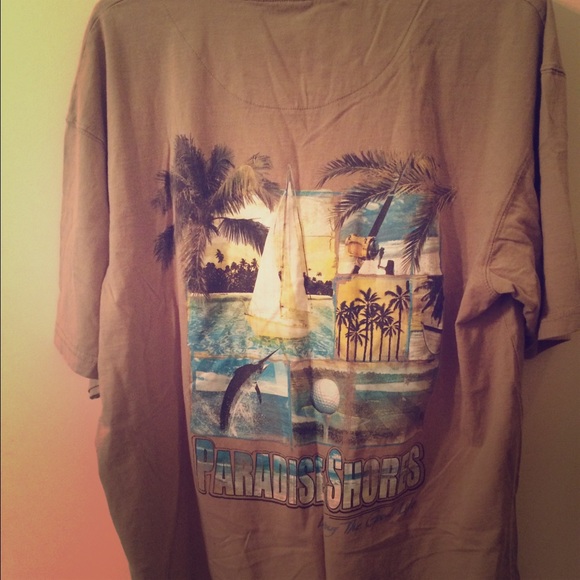 Paradise Shores Men's Graphic Tee. XL. Never worn.