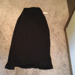 Black maxi skirt