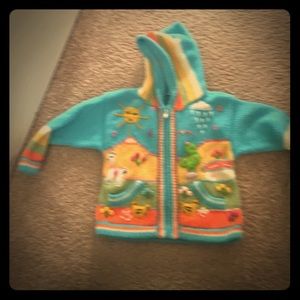 Artesian Handmade Zip up sweater made in Peru