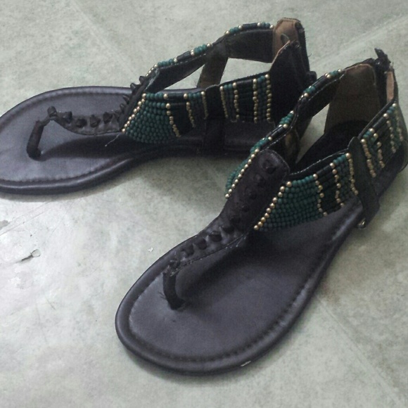 Rampage Boho Beaded Sandals - Picture 1 of 3