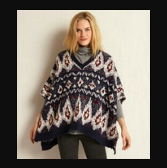 Aerie Fair Isle Poncho