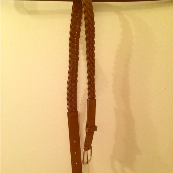 Women's braided waist belt accessory.