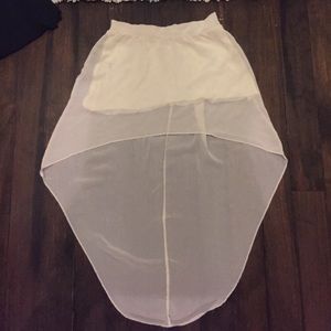 NWT Brandy & Mellville High-Low Sheer Skirt