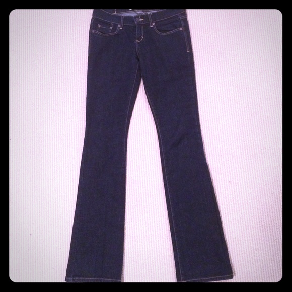 Abercrombie & Fitch boot cut dark denim lowrise 24