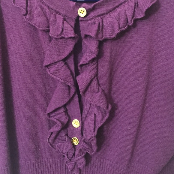 Plum knit blouse - Picture 3 of 3