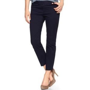 Gap Slim Cropped Navy Trousers