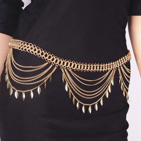 Boho Gold Body Hip Chain