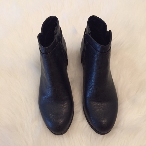 Black Buckle Ankle Boots - Picture 2 of 4