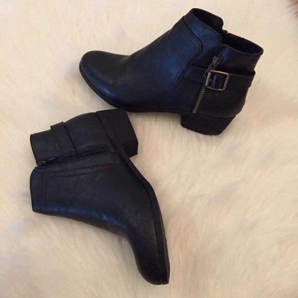 Black Buckle Ankle Boots - Picture 4 of 4