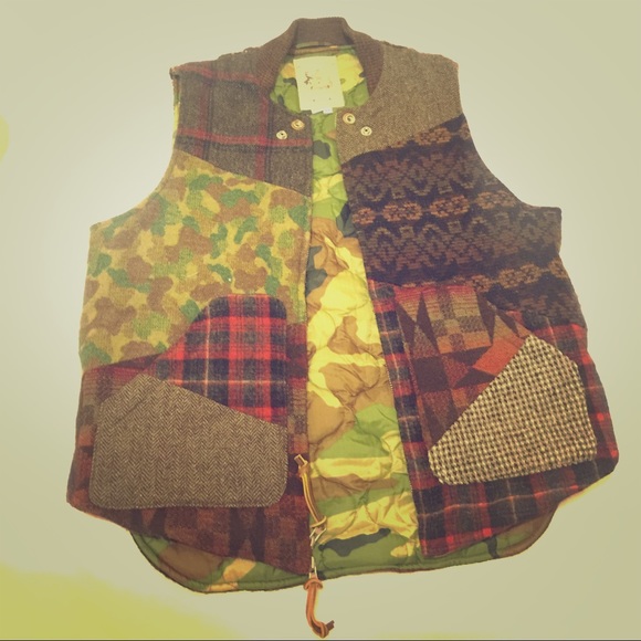 wool patched vest Size 44 (US XL)