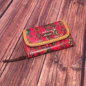Red like new Sakroots wallet