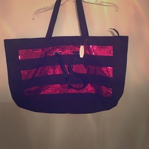 Pink tote bag