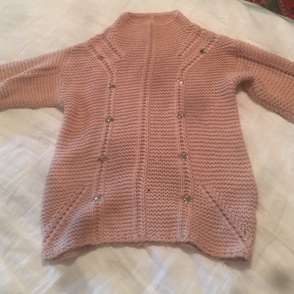 Zara Gorgeous pink knit sweater, kids 11/12