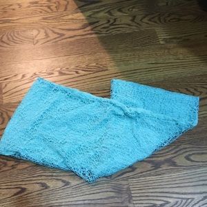 Blue casual infinity scarf