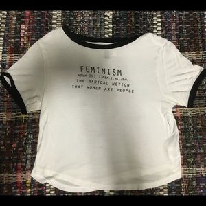 H&M Slightly Cropped Graphic Tee