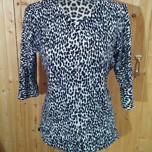 Black & White Spotted Cardigan