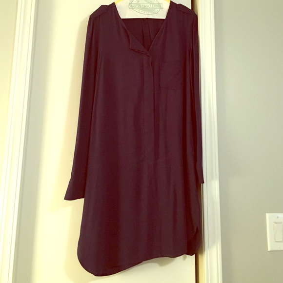 Navy blue shirt dress