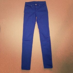 H&M Divided size 4 skinny lightweight blue pants