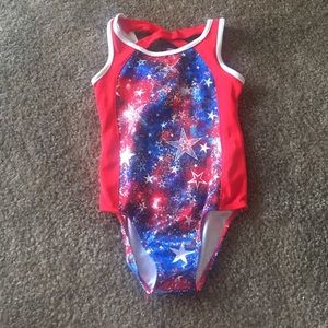 ✨ DANSKIN NOW ✨ Girls Patriotic Red leotard XS