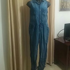 Forever 21 denim jumpsuit