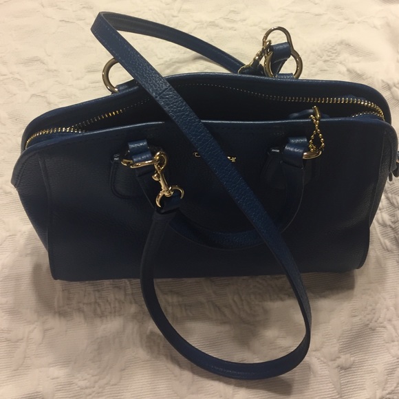 Peacock blue mini Nolita satchel coach NWOT - Picture 4 of 4