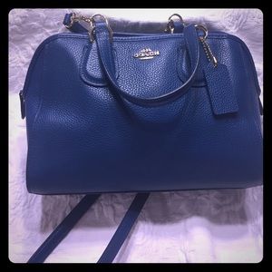 Peacock blue mini Nolita satchel coach NWOT