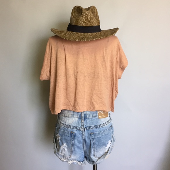 Forever 21 crop jersey top - Picture 2 of 4
